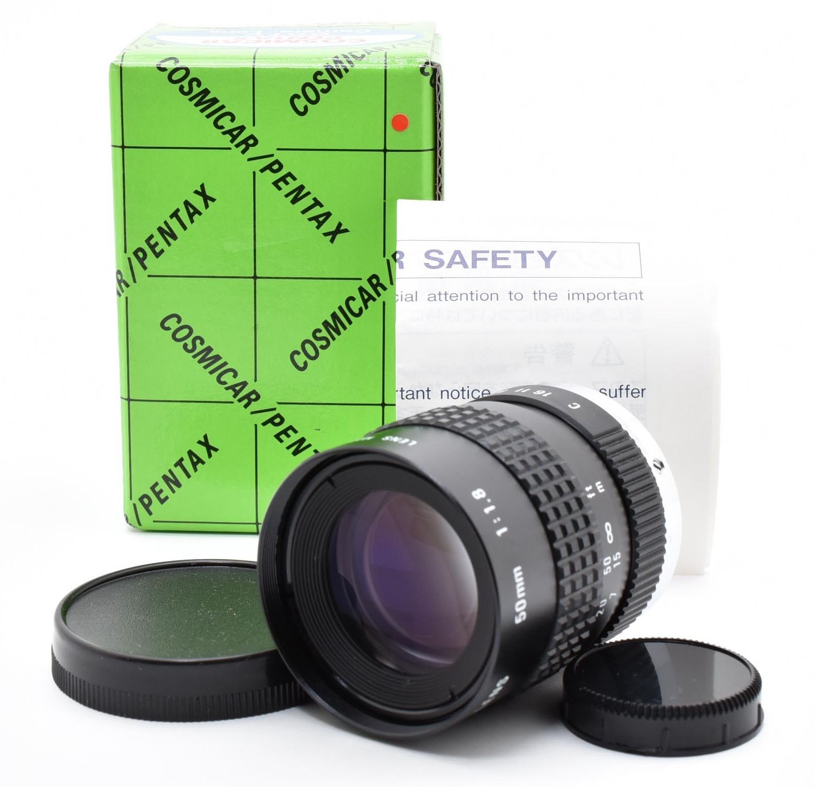 F10[8138]0☆美品☆ ペンタックス PENTAX COSMICAR 50mm F1.8 C