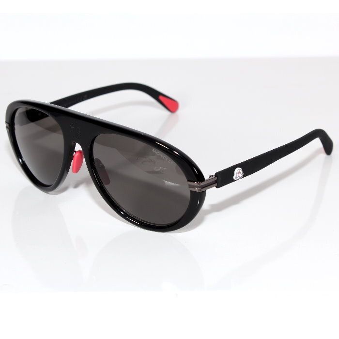 MONCLER モンクレール サングラス NAVIGAZE ナビゲイズ ML0240 01A ブラック フルリム ティアドロップ パイロット ロゴ アイウェア UVカット メンズ レディース ユニセックス【新品・本物】売れ筋