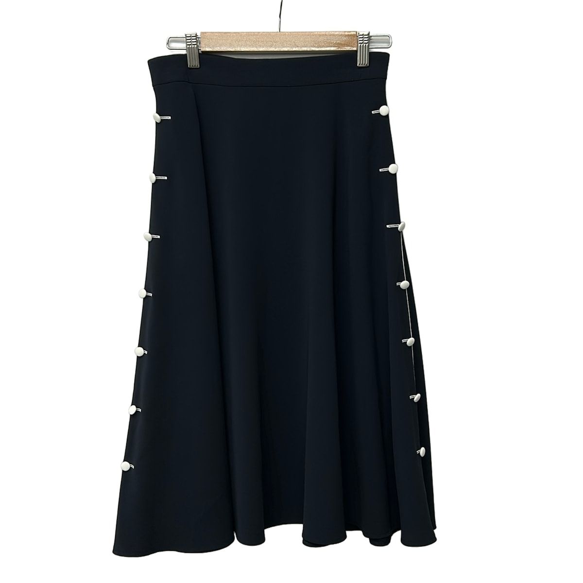 Rene(ルネ) ロングスカート サイズ38 M レディース美品 - ダークネイビー×白