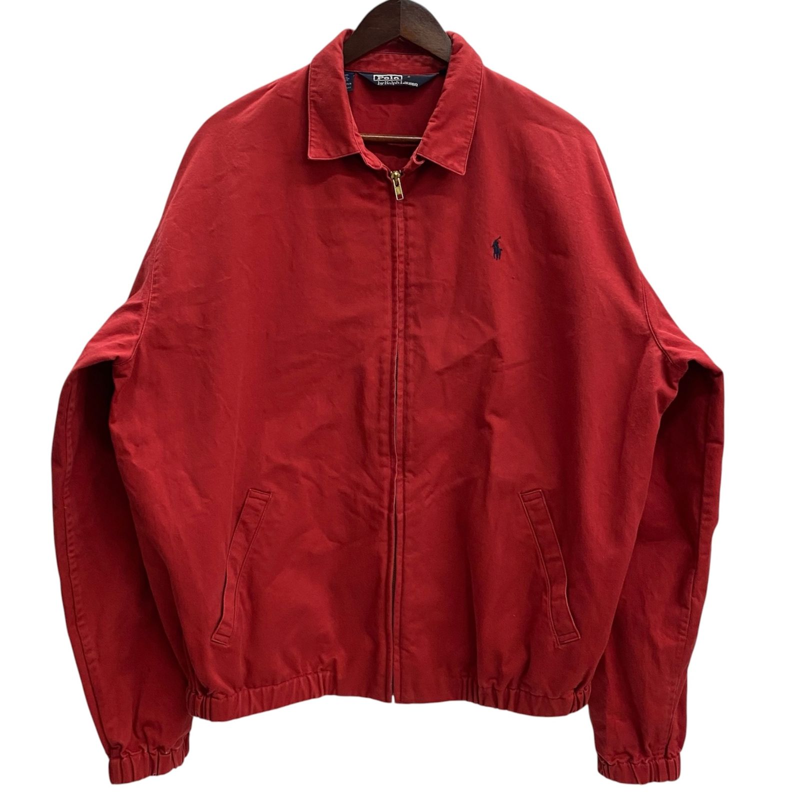 ラルフローレン RALPH LAUREN 90's POLO by RALPH LAUREN スイングトップ ブルゾン ジャケット ジャケット レッド Lサイズ 201MT-6127 VB