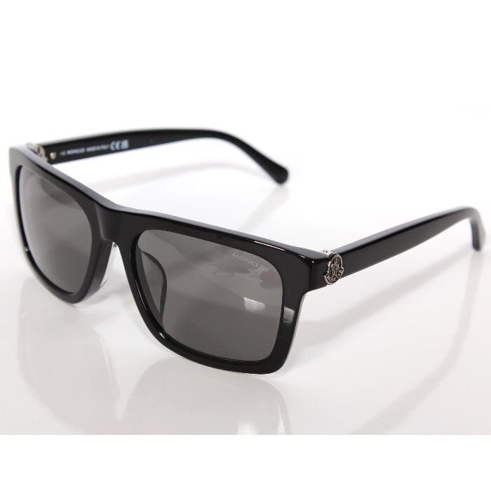 MONCLER モンクレール サングラス COLADA コラーダ ML0285F 01A ブラック フルリム ウェリントンシェイプ ロゴメタル アジアンフィット アイウェア UVカット メンズ レディース ユニセックス【新品・本物】売れ筋
