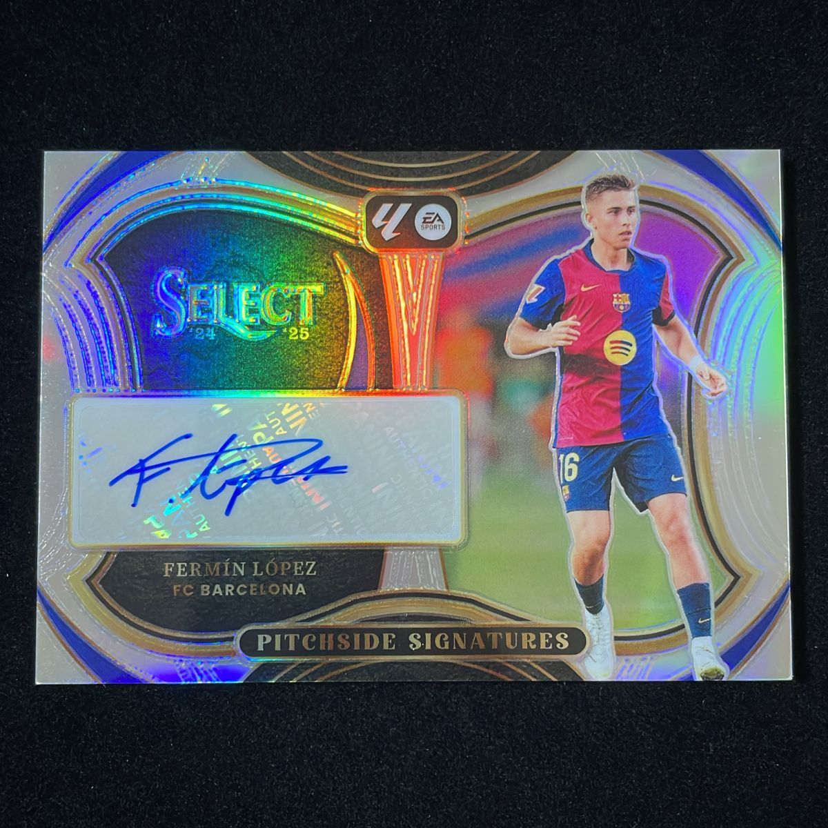 Fermin Lopez フェルミン・ロペス Panini Select La Liga 2024-25 Silver Auto サイン 直筆 FC Barcelona