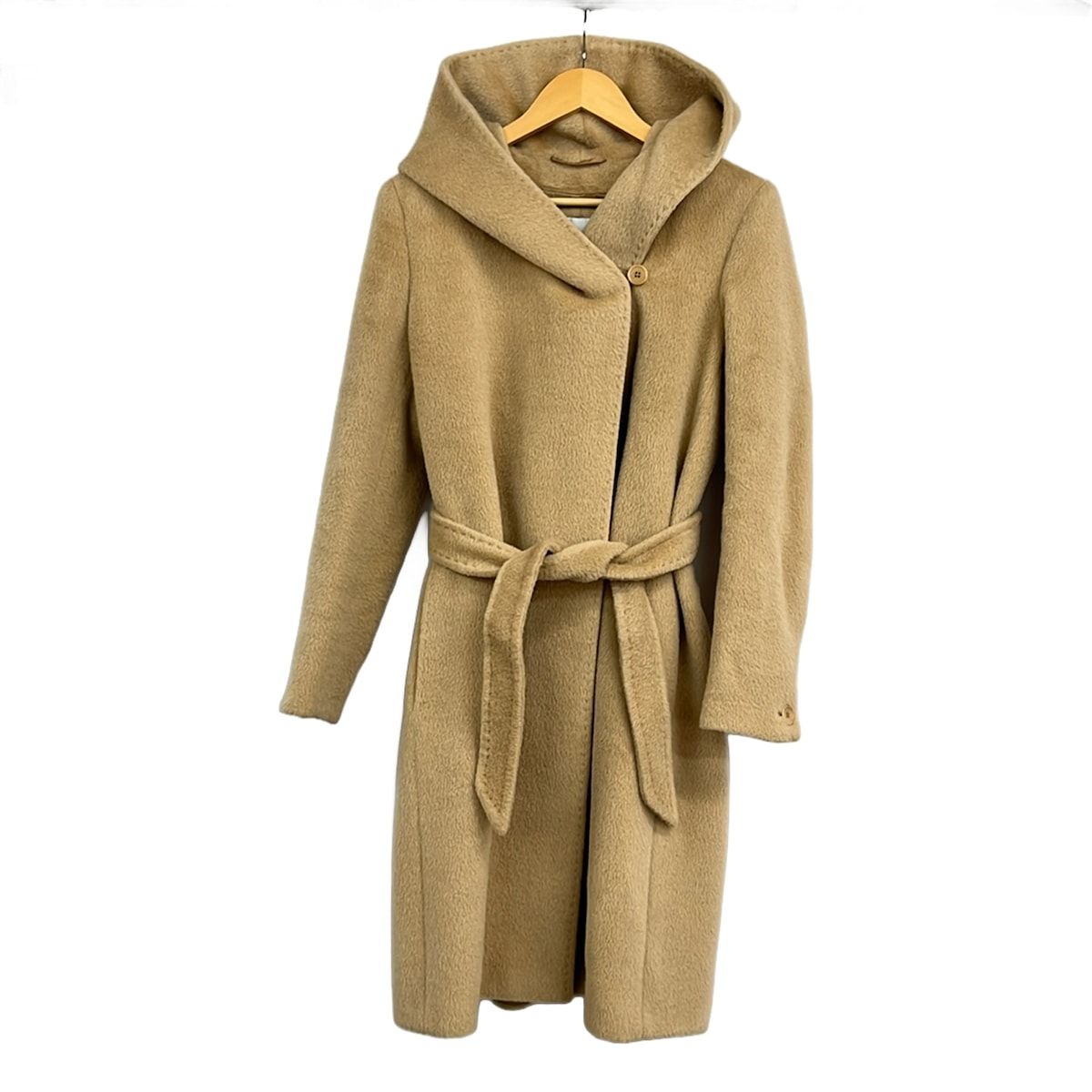Max Mara(マックスマーラ) コート サイズJ42 レディース美品 - ライトブラウン 長袖/アルパカ×ウール/秋/冬