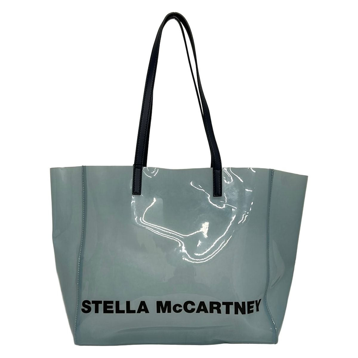 stellamccartney(ステラマッカートニー) トートバッグ - 541618 ブルーグレー×ネイビー