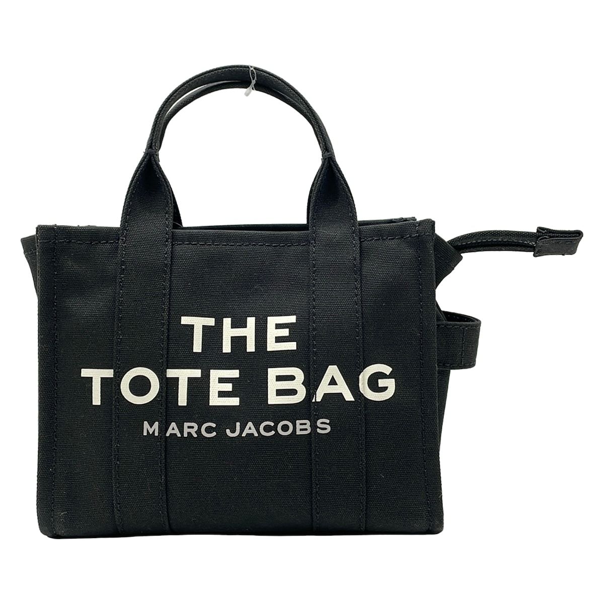 MARC JACOBS(マークジェイコブス) トートバッグ美品 ザ レザー ミニ トラベラー トートバッグ M0016493 黒×白