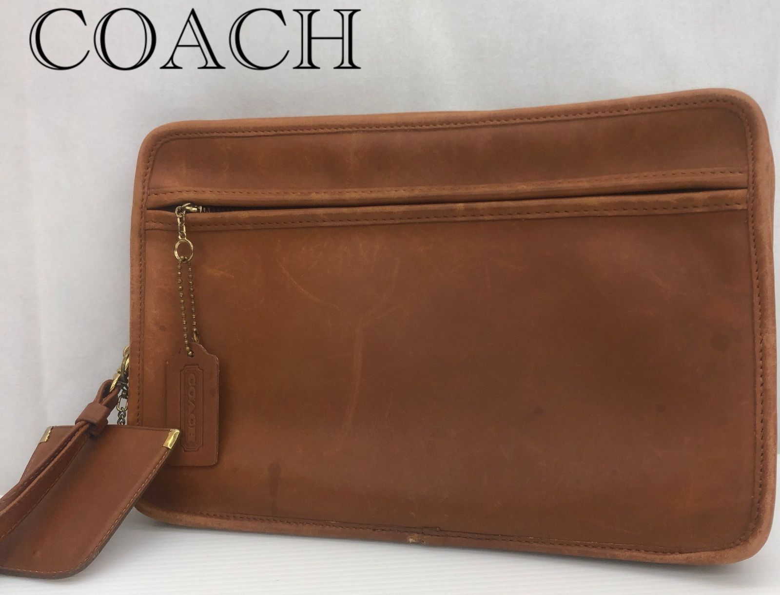 COACH オールド コーチ クラッチバッグ セカンドバッグ レザー N 0343 425 ブラウン レディース 鞄_255067