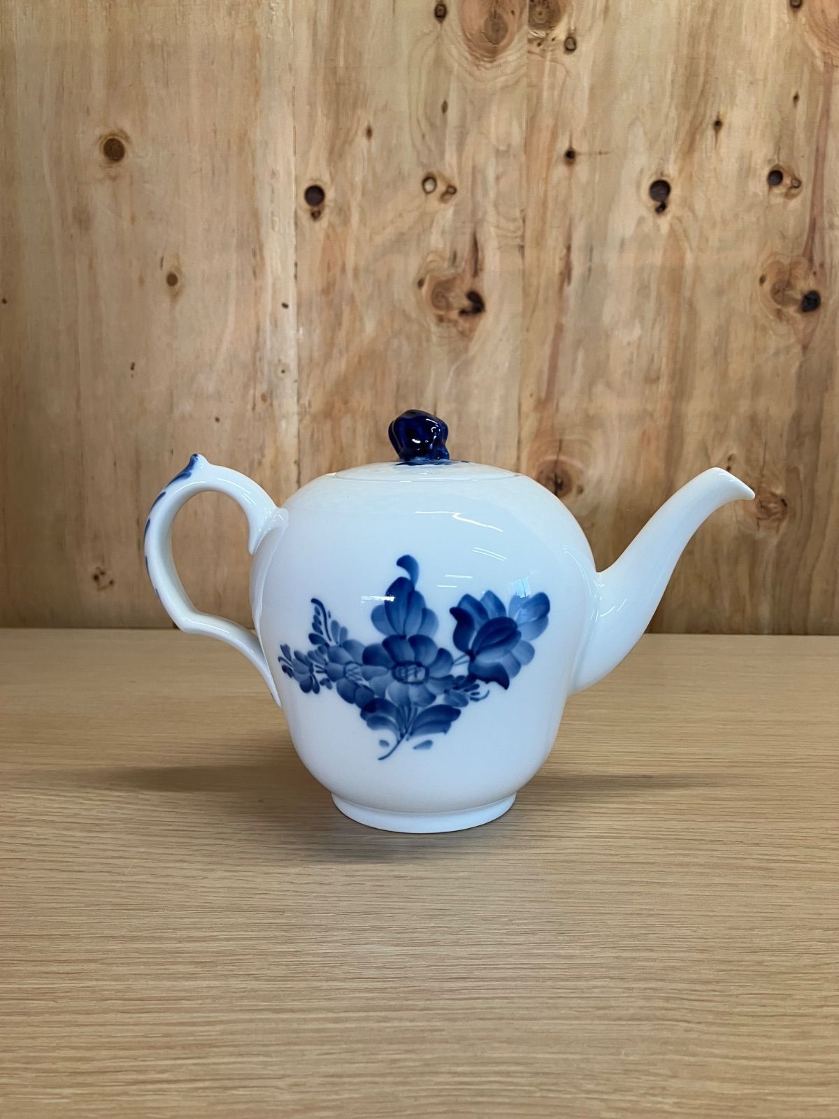 ロイヤルコペンハーゲン Royal Copenhagen ブルーフラワープレイン　ティーポット　箱無し
