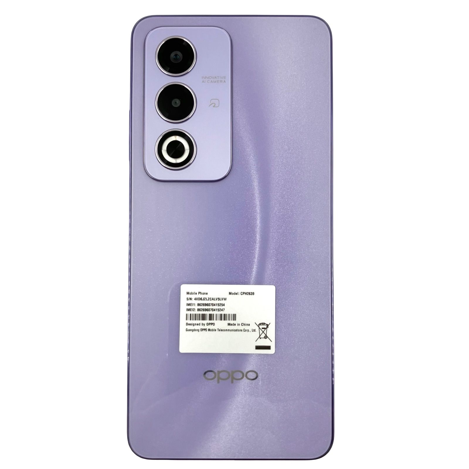 OPPO A3 5G パープル 128GB SIMフリー ABランク - メルカリ
