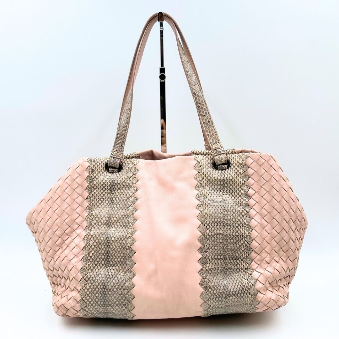 美品】Bottega Veneta イントレチャート パイソン バッグ - メルカリ