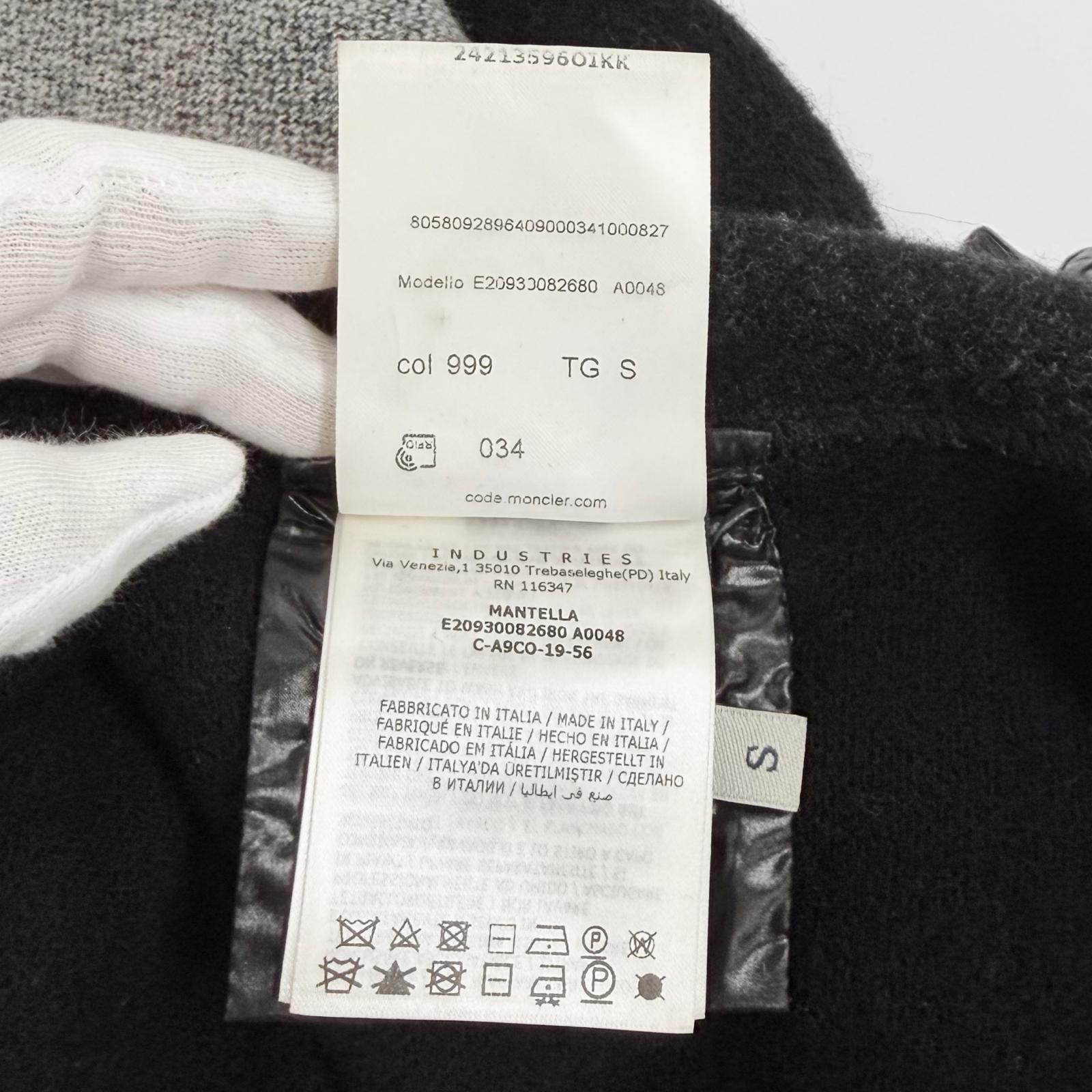 美品☆MONCLER モンクレール MANTELLA ロゴワッペン ダウンスリーブ 