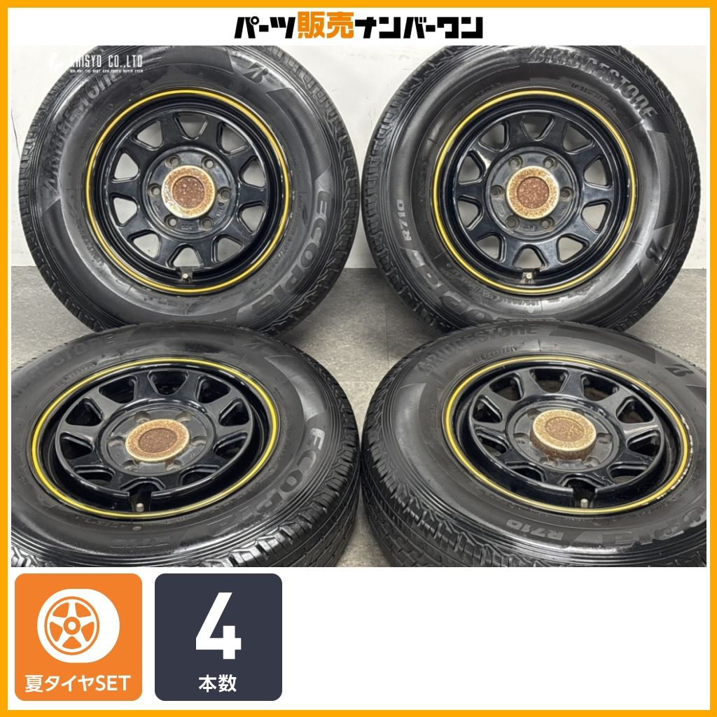 【カスタム用に】5ZIGEN KOMA2 15in 6J +33 PCD139.7 ブリヂストン エコピア R710 195/80R15 LT ハイエース レジアスエース 即納可能