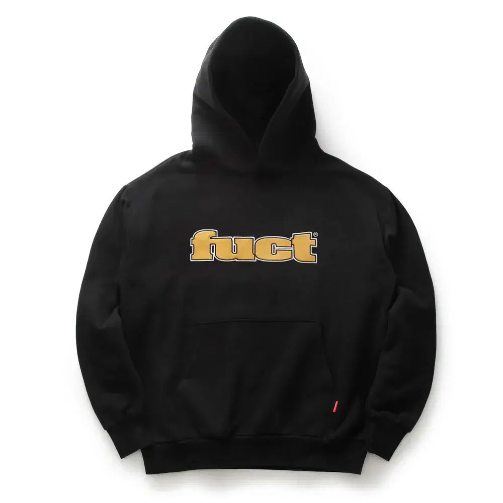퍽트 FUCT OG SATIN APPLIQUE HOODIE ブラック L XL