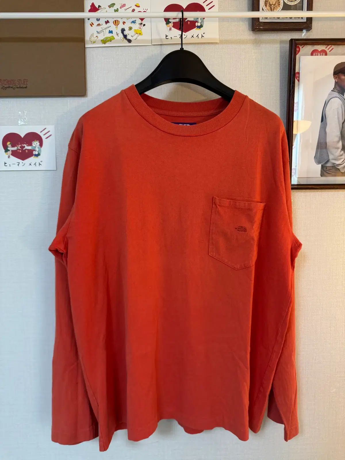 (L)THE NORTH FACE パープルラベル ロングスリーブ オレンジ