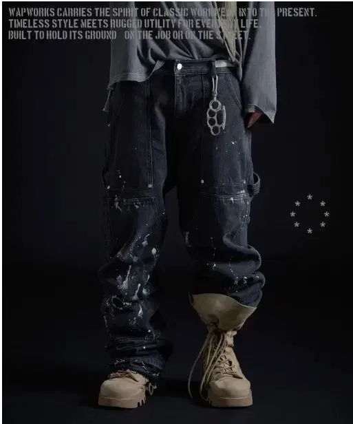 wapwork W049 ペイント カーペンター ファンツ