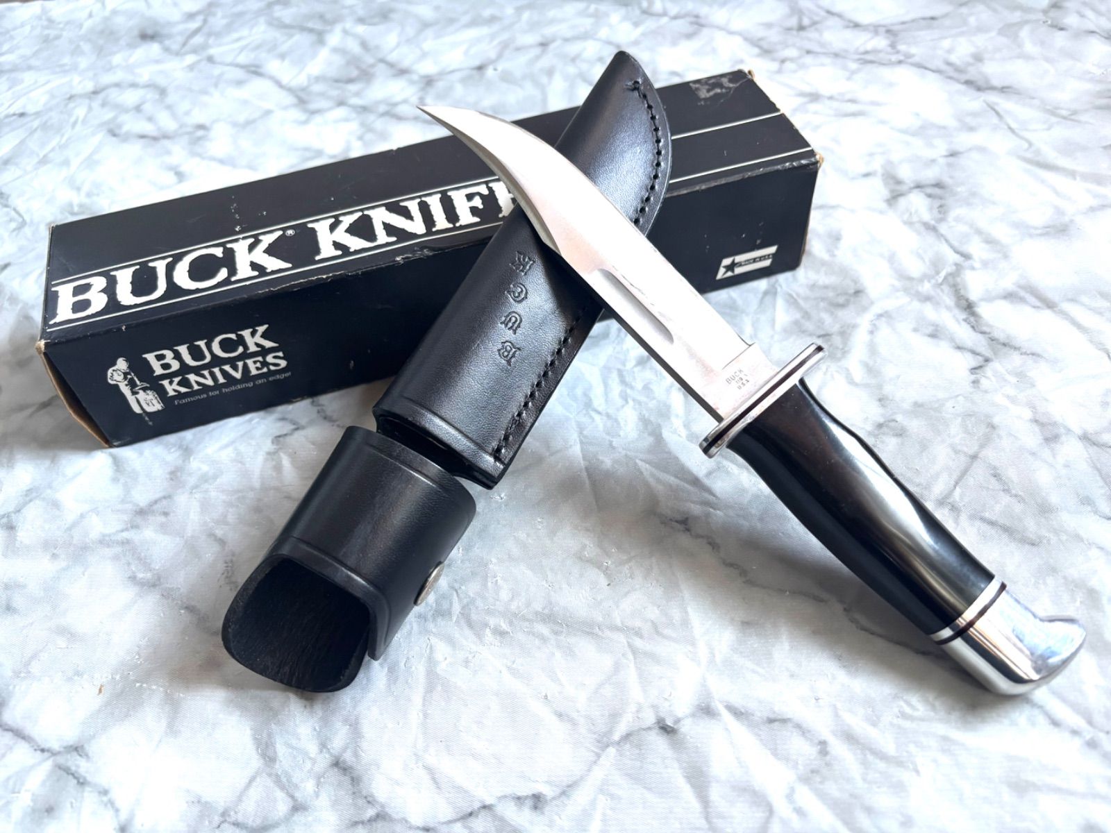 BUCK KNIFE 119 ナイフ バック119スペシャル 本革 レザーシース付 箱入り Made inUSA キャンプ アウトドア