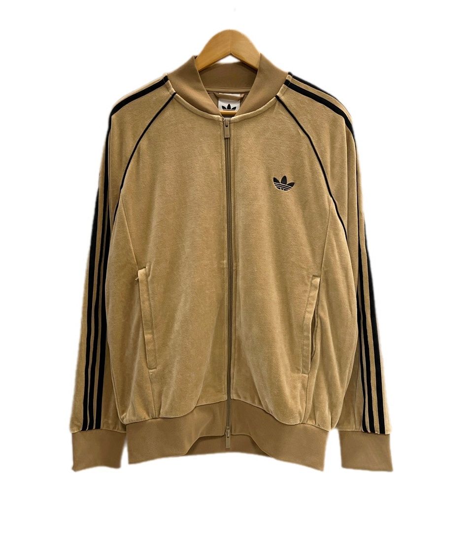 アディダス adidas adidas Originals SST アディカラー ベロア トラックトップ トラックジャケット XL ジャケット ベージュ 101MT-6418