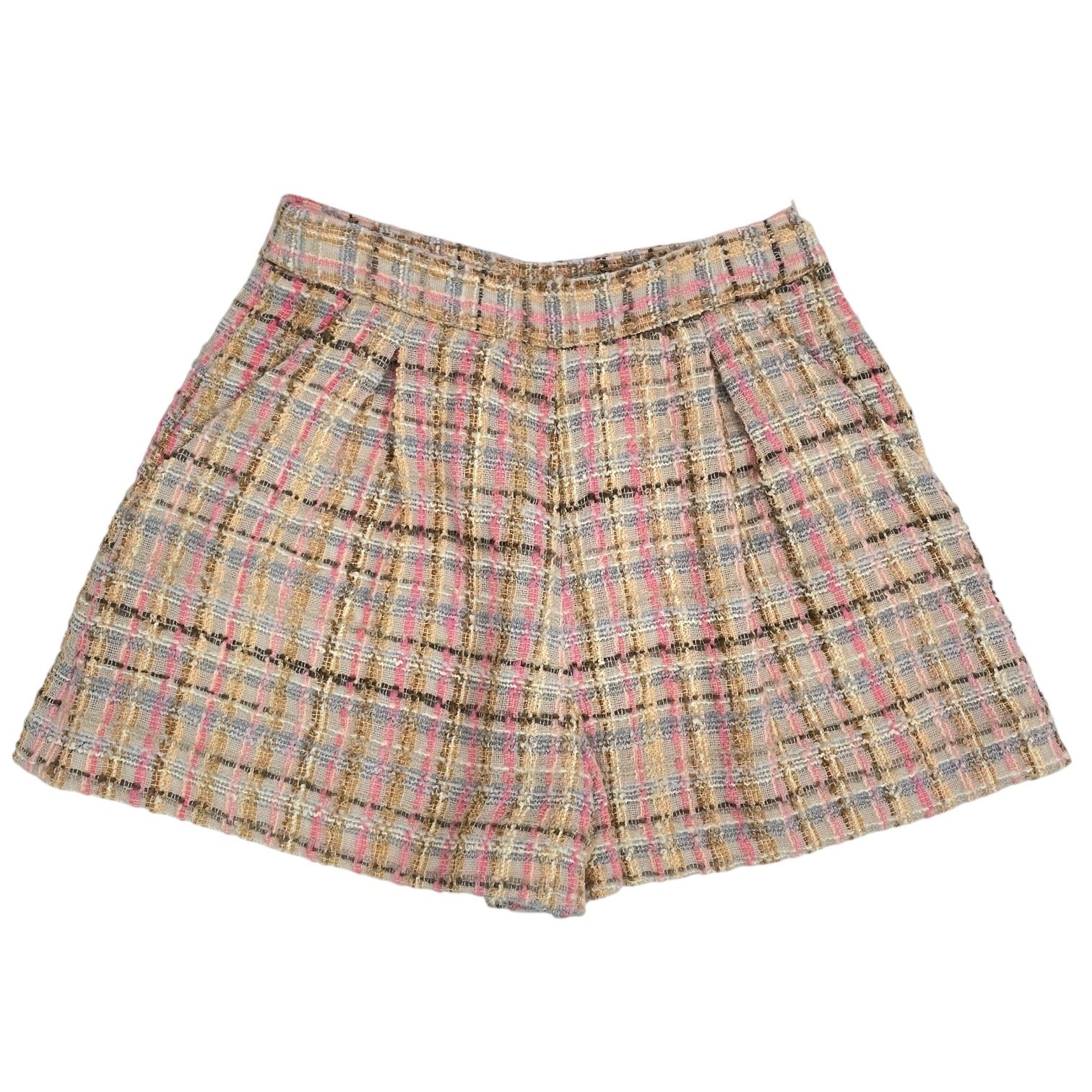 極美品 MIUMIU ミュウミュウ ショートパンツ ツイード マルチカラー サイズ36
