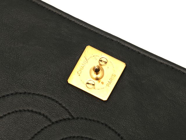 CHANEL シャネル バッグ マトラッセ23 プッシュロックフルフラップ チェーンシュルダー ブラック バッグ ショルダーバッグ ラムスキン ブラック/GP レディース【中古】471