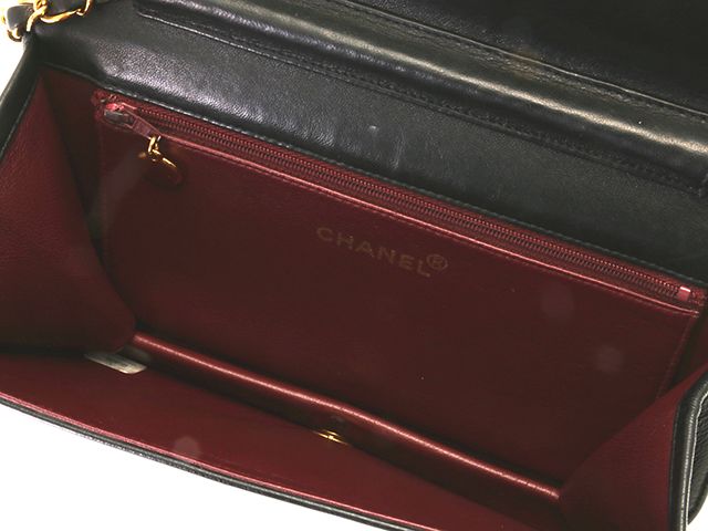 CHANEL シャネル バッグ マトラッセ23 プッシュロックフルフラップ チェーンシュルダー ブラック バッグ ショルダーバッグ ラムスキン ブラック/GP レディース【中古】471