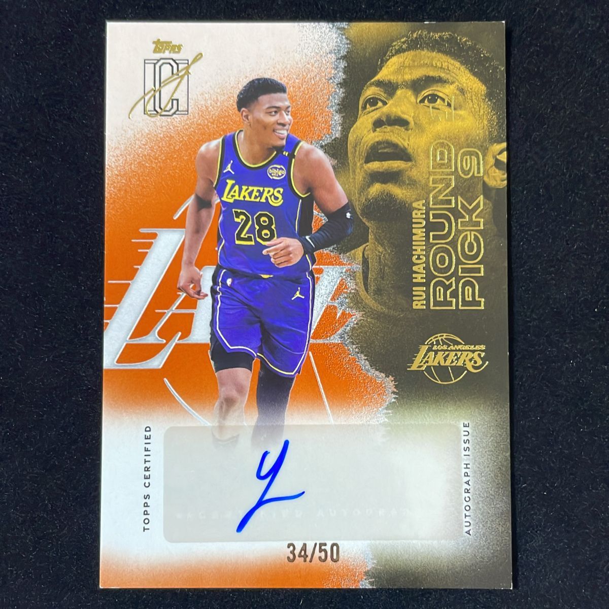 【50枚限定】八村塁 Hachimura Rui Topps Signature Class 2026 /50 Auto サイン 直筆 レイカーズ Lakers