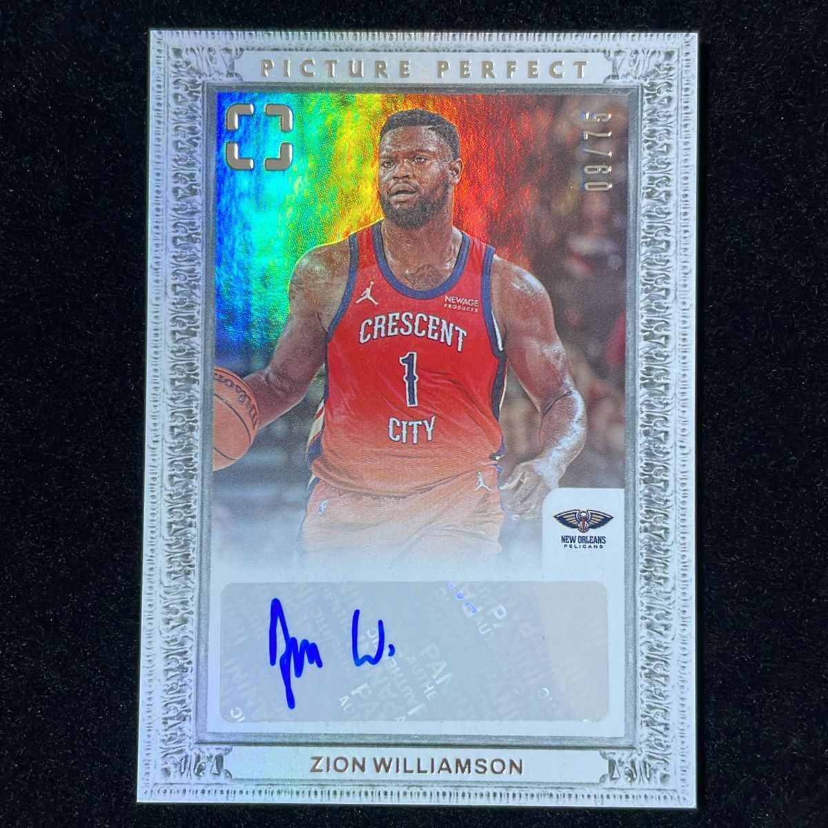 Zion Williamson ザイオン・ウィリアムソン Panini Photogenic 2024-25 /75 Auto 直筆 サイン Pelicans ペリカンズ