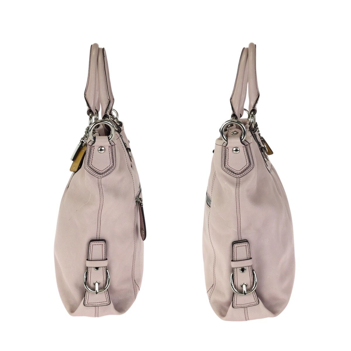 COACH コーチ マディソン レザージュリアン 2way ピンク シルバー金具