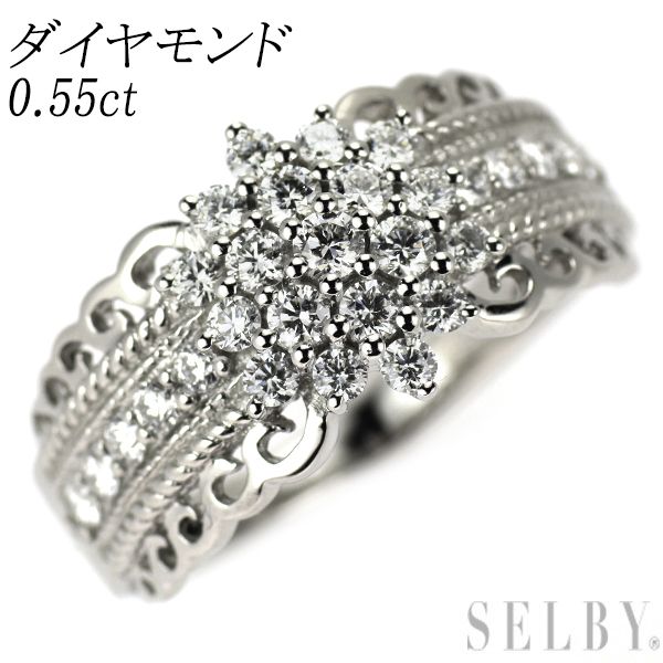 Pt950 ダイヤモンド リング 0.55ct