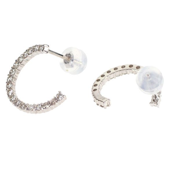 K18WG ダイヤモンド ピアス 0.50ct K18WG ダイヤモンド ピアス 0.50ct