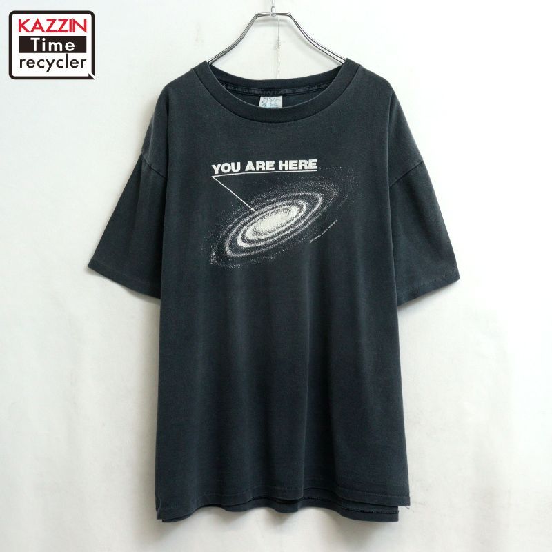 80s vintage アート 半袖Tシャツ メンズ 表記XLサイズ