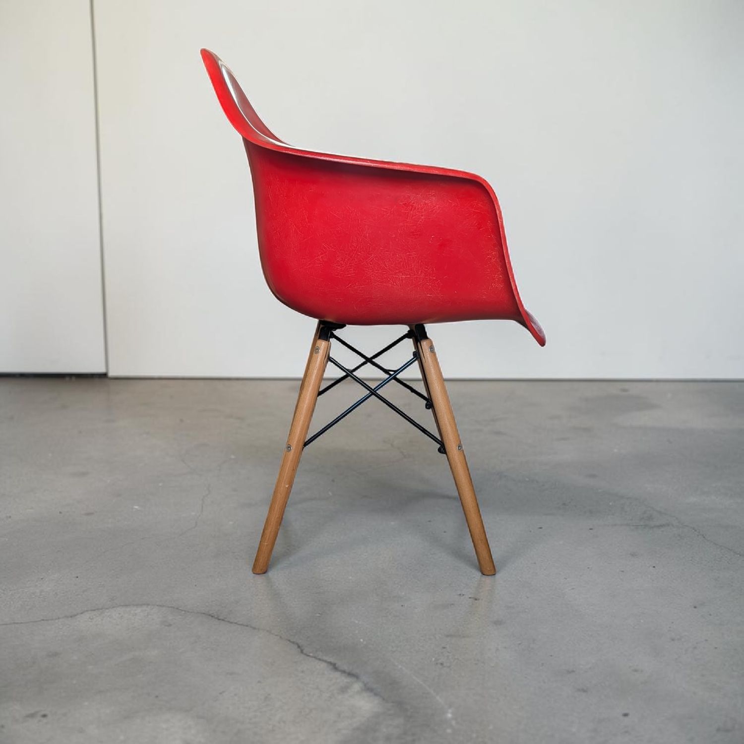 ヴィンテージ Modernica モダニカ アームシェルチェア レッド ドゥエル 