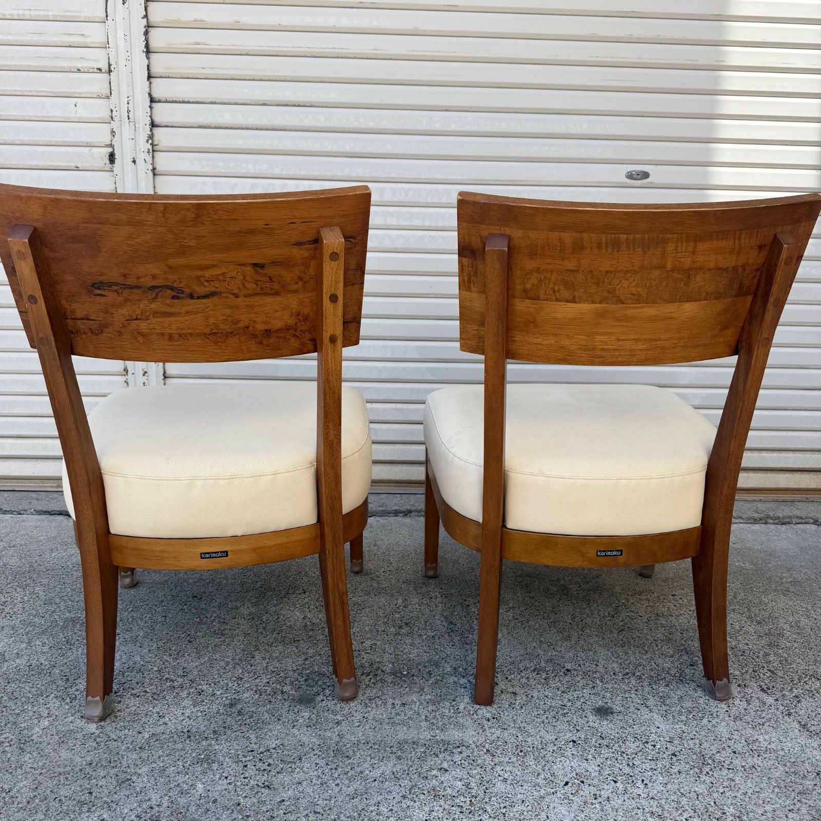 カリモク ダイニングチェア 2脚セット CN7205WQE 美品 karimoku 椅子 