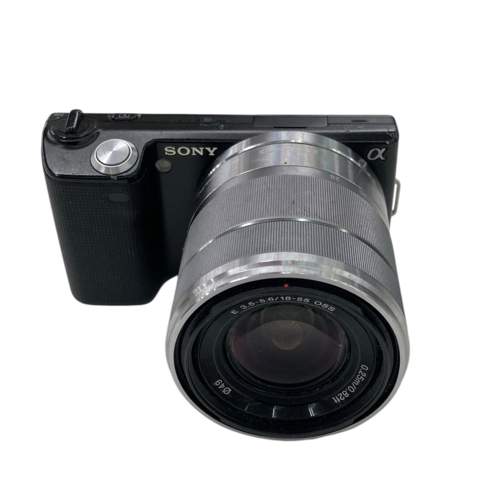 199990 動作未確認 SONY ソニー ミラーレス一眼カメラ NEX-5 ブラック/シルバー