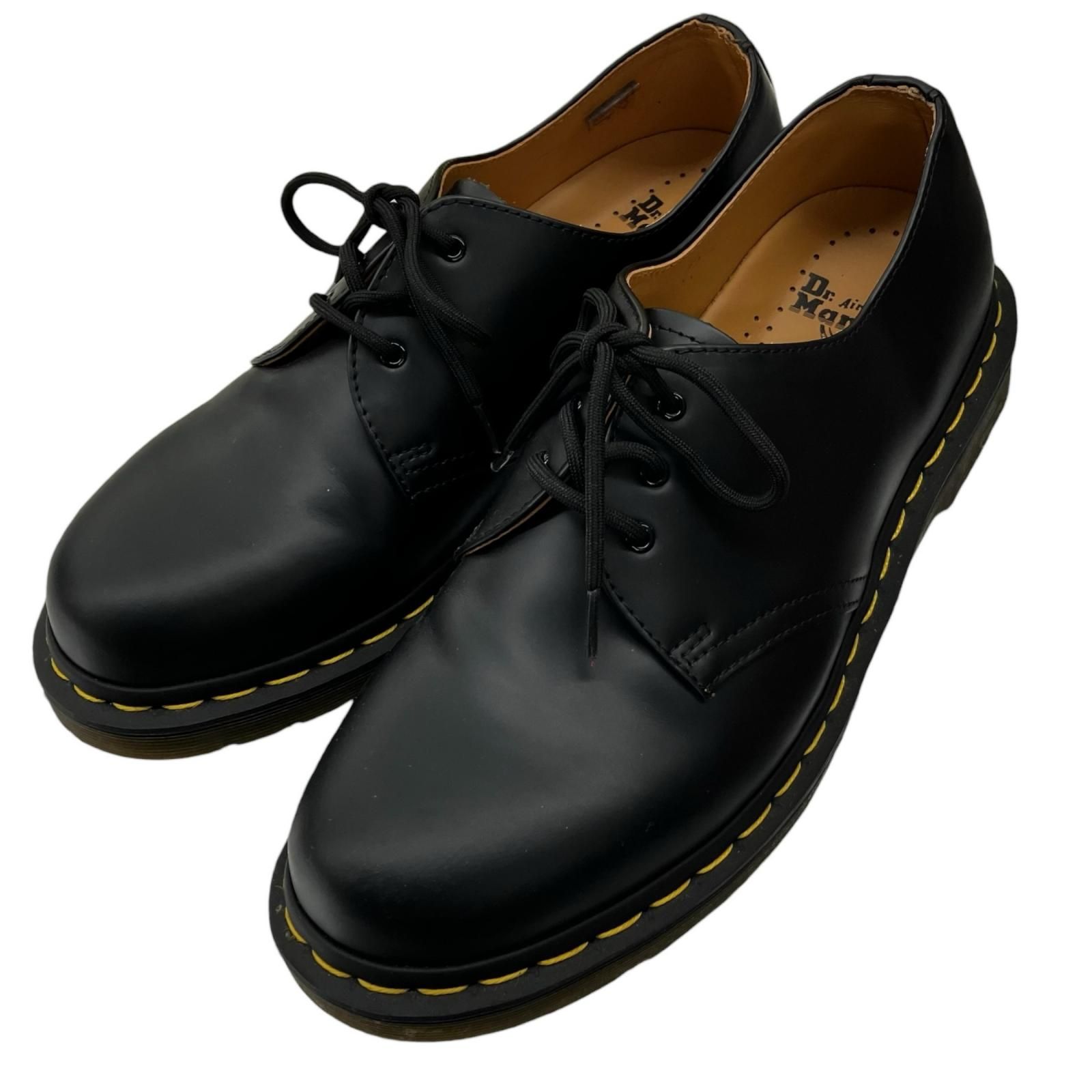 186000 現状品 Dr.Martens ドクターマーチン 3ホール ビジネスシューズ ブラック レザー 27cm メンズ