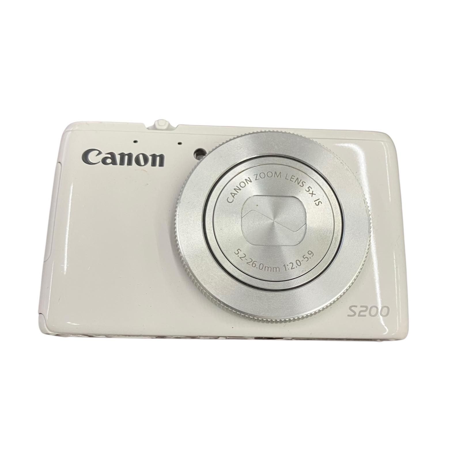 199990 動作未確認 canon キャノン コンパクトデジタルカメラ PowerShot S200 ホワイト