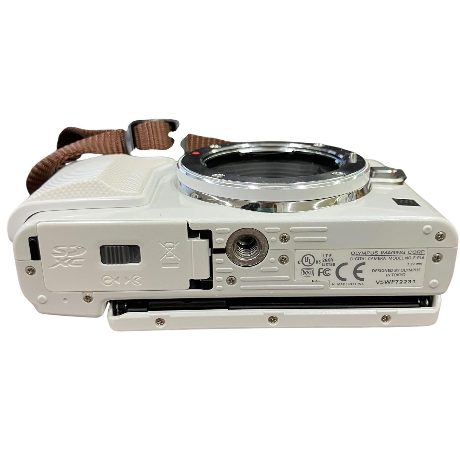 【動作未確認】OLYMPUS E-PL6 ボディ ホワイト 199990 動作未確認 OLYMPUS オリンパス ミラーレス一眼カメラ PEN E