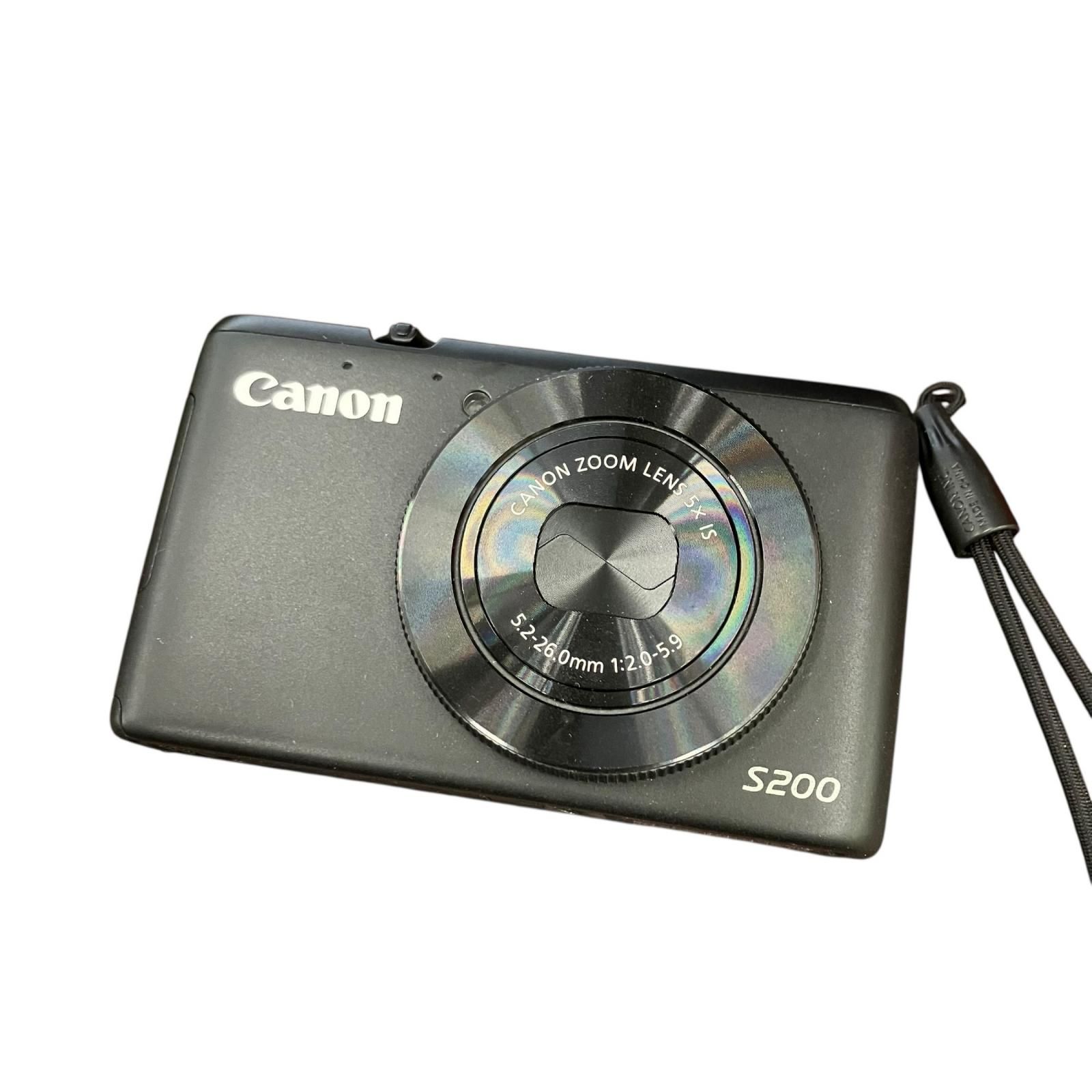 199990 動作未確認 canon キャノン コンパクトデジタルカメラ PowerShot S200 ブラック