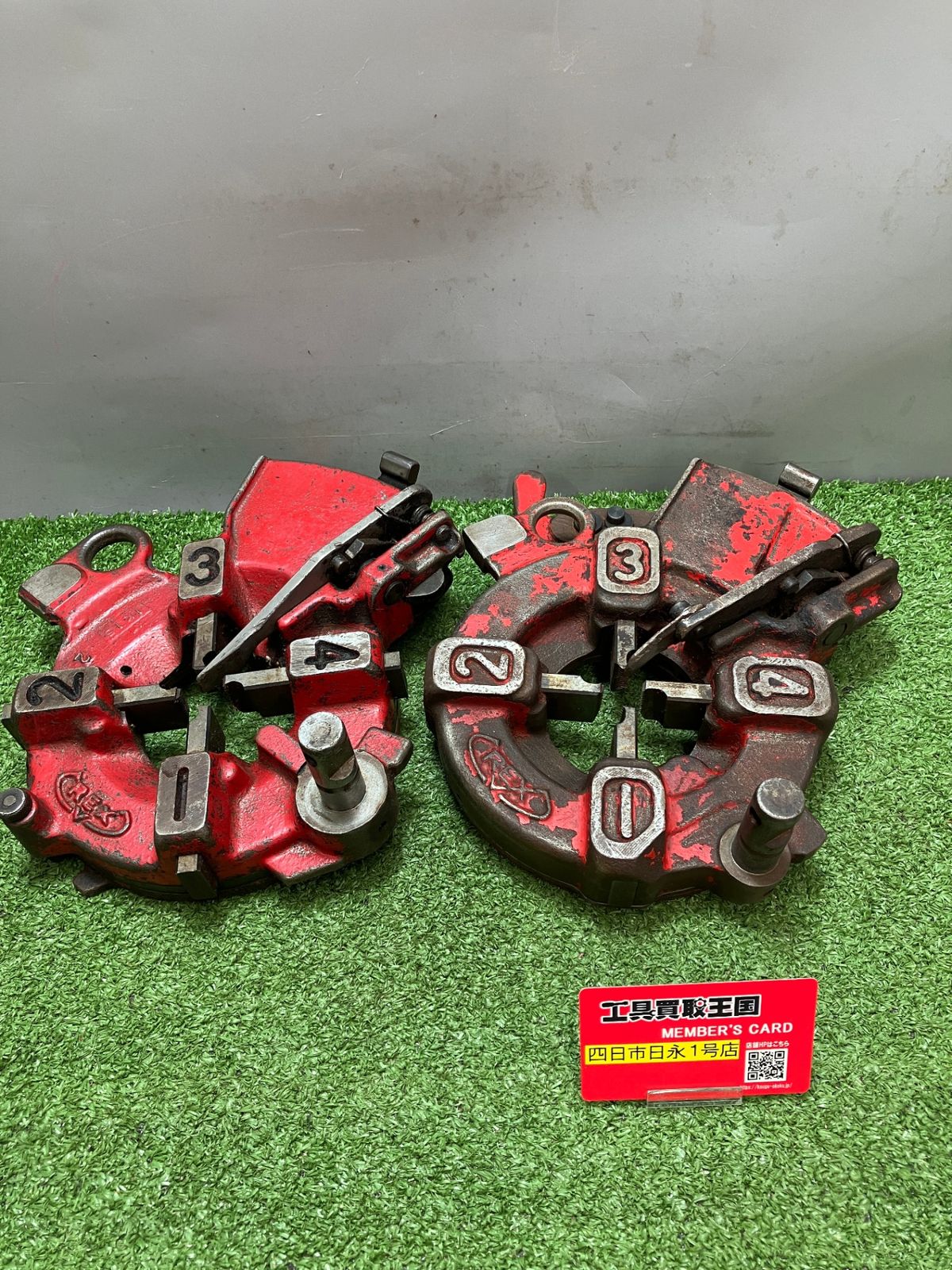 【中古品】【0936】REX レッキス ダイヘッド 2個まとめ 7F26 1/2 3/4 IT8FIYH0Y478