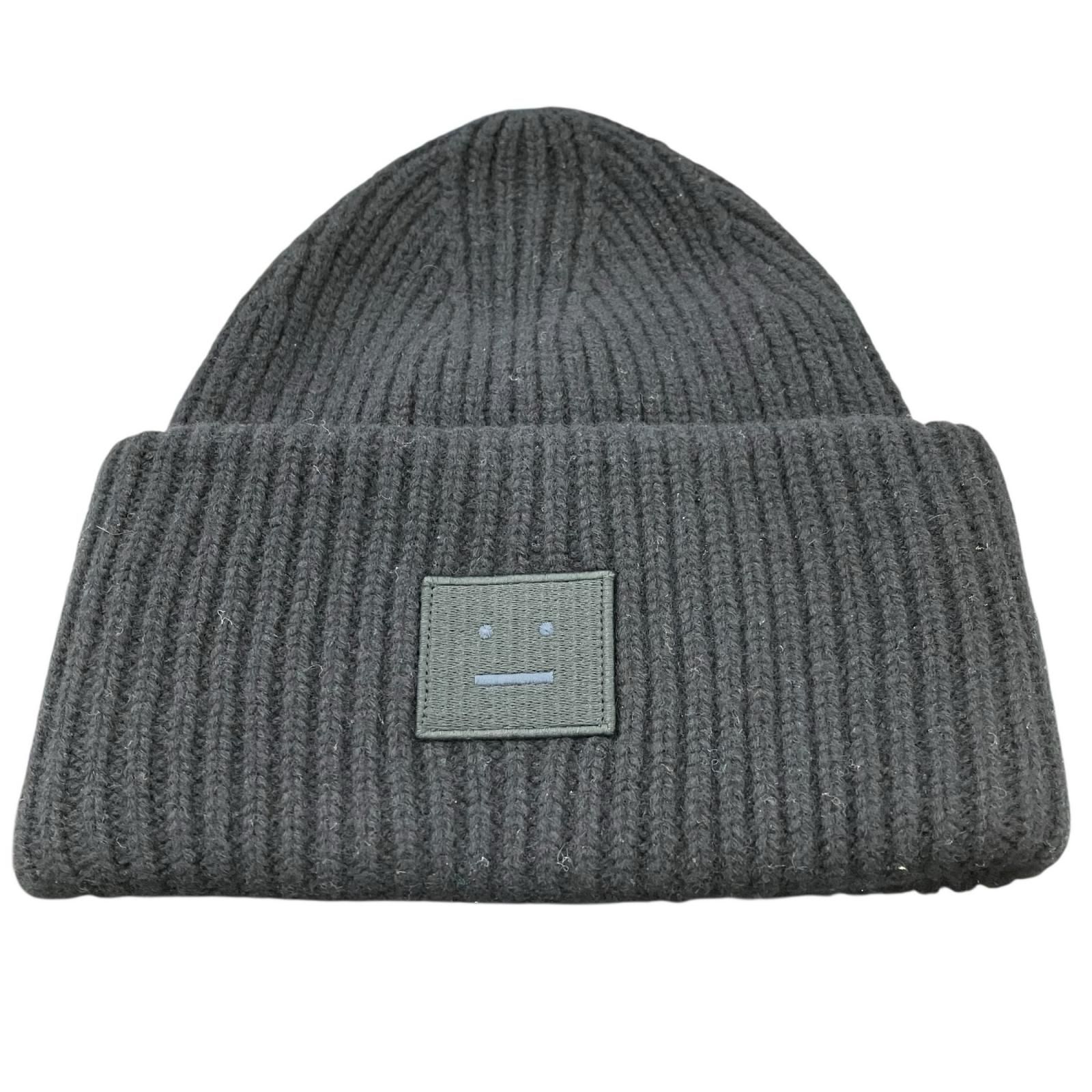 186000 Acne Studios (アクネ ストゥディオズ) LOGO FACE LOGO BEANIE ラージフェイスロゴビーニー ニット帽