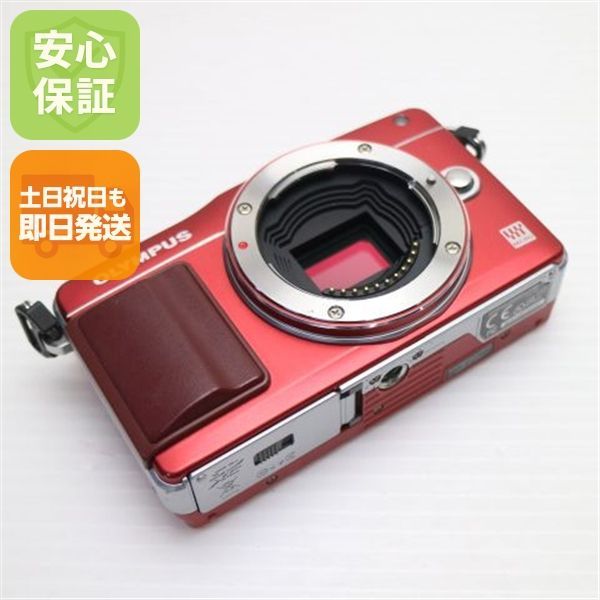 超美品 E-PM2 レッド ボディ 即日発送 デジ1 OLYMPUS デジタルカメラ