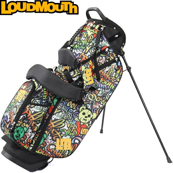 【限定販売カラー】LOUDMOUTH ラウドマウス　LM-CB0010　8.5型 スタンドキャディバッグ　Doodle Bears（424）ドゥードゥルベアーズ