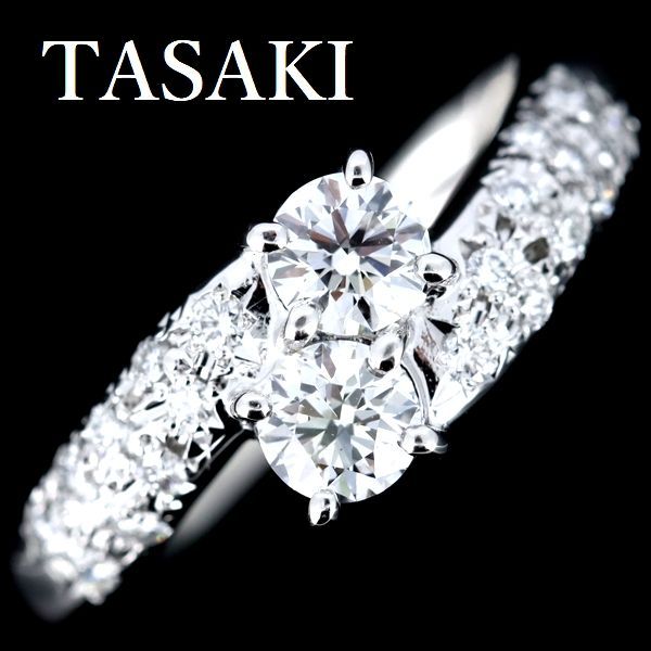 田崎真珠 TASAKI ダイヤモンド 0.75ct リング Pt900