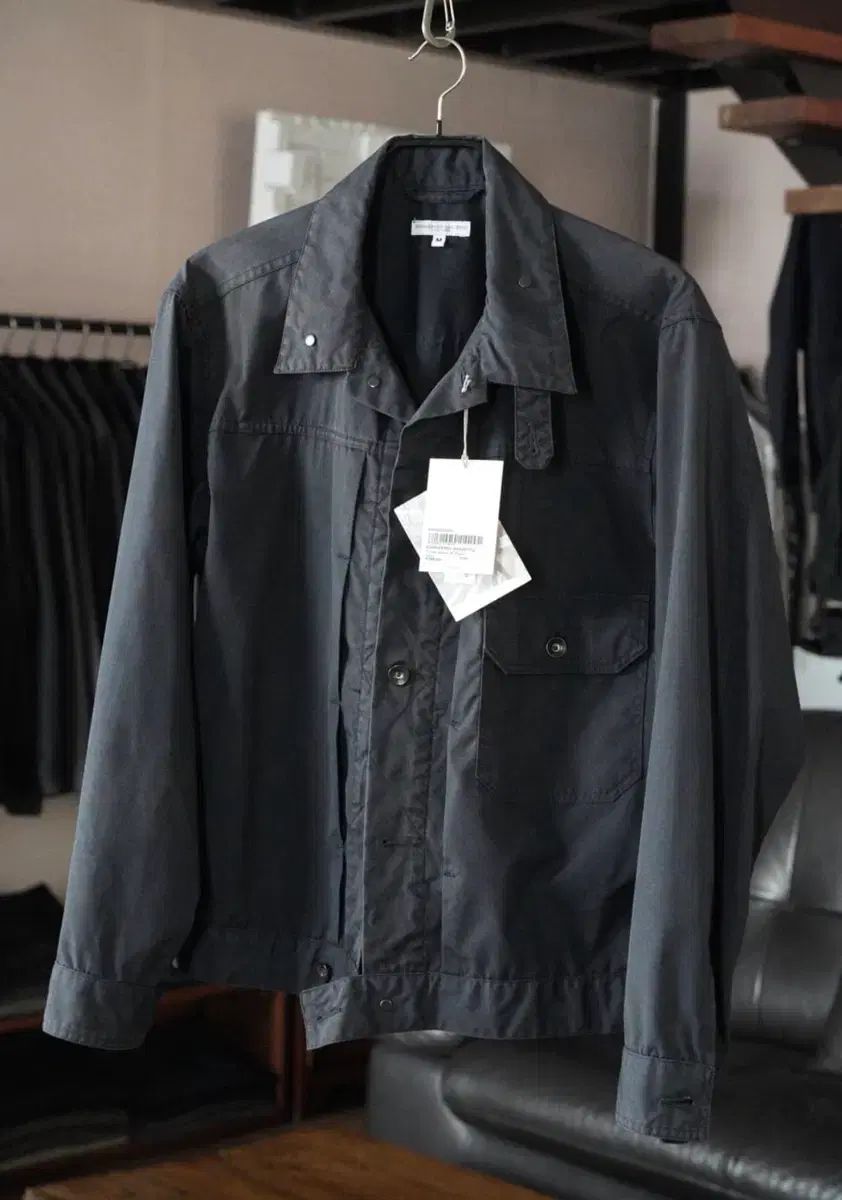ENGINEERED GARMENTS ポプリン トラッカージャケット ネイビー L