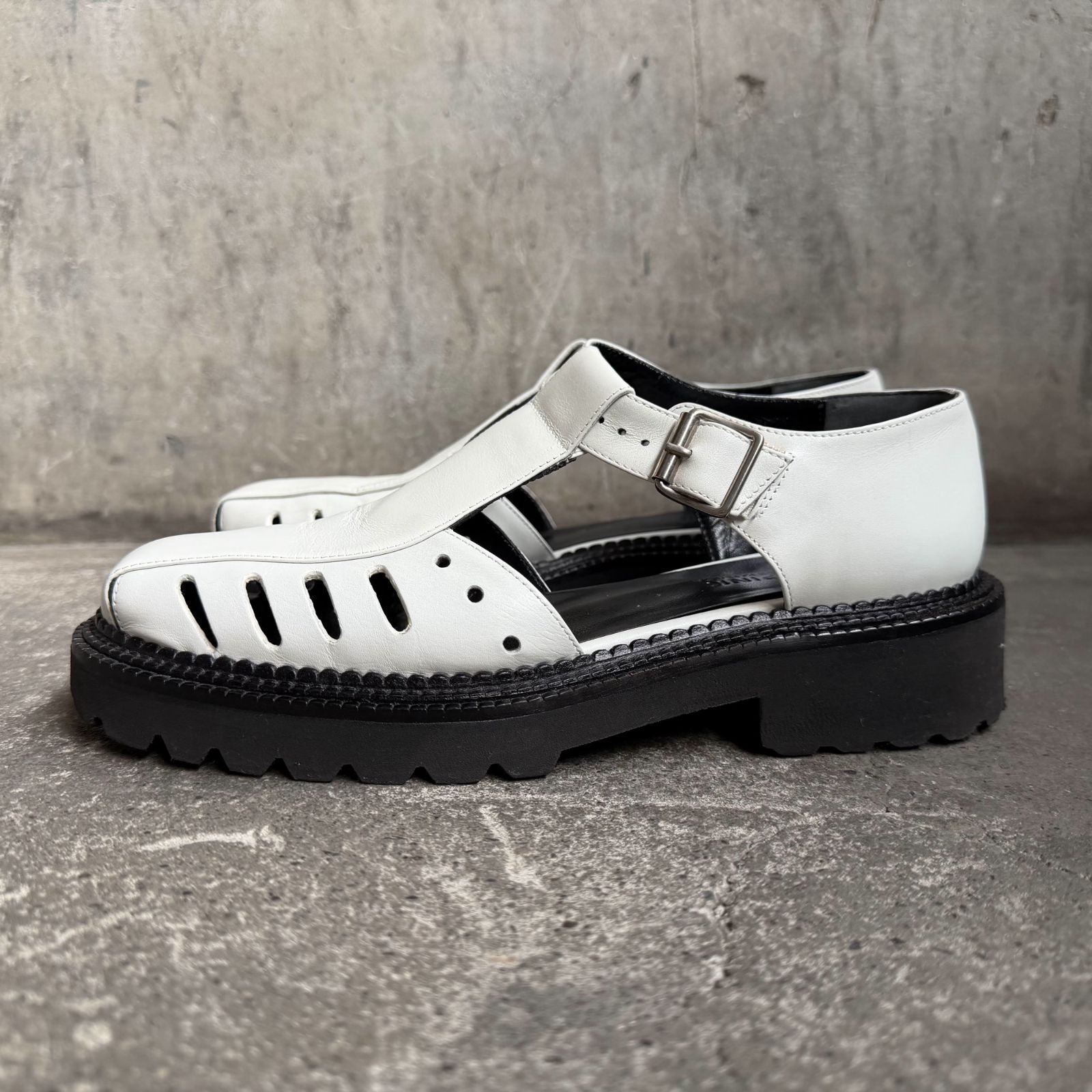 TAKESHI KOSAKA by Y's Pink Label グルカサンダル ホワイト 36 タケシ コウサカ バイ ワイズ ピンクレーベル Yohji Yamamoto ヨウジヤマモト
