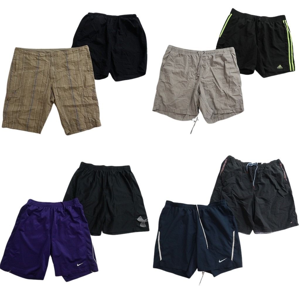 古着卸 まとめ売り ブランドMIX ショートパンツ 8枚セット ( メンズ 2XL ) エルエルビーン ナイキ トミー アディダス 中古 古着 NF1563