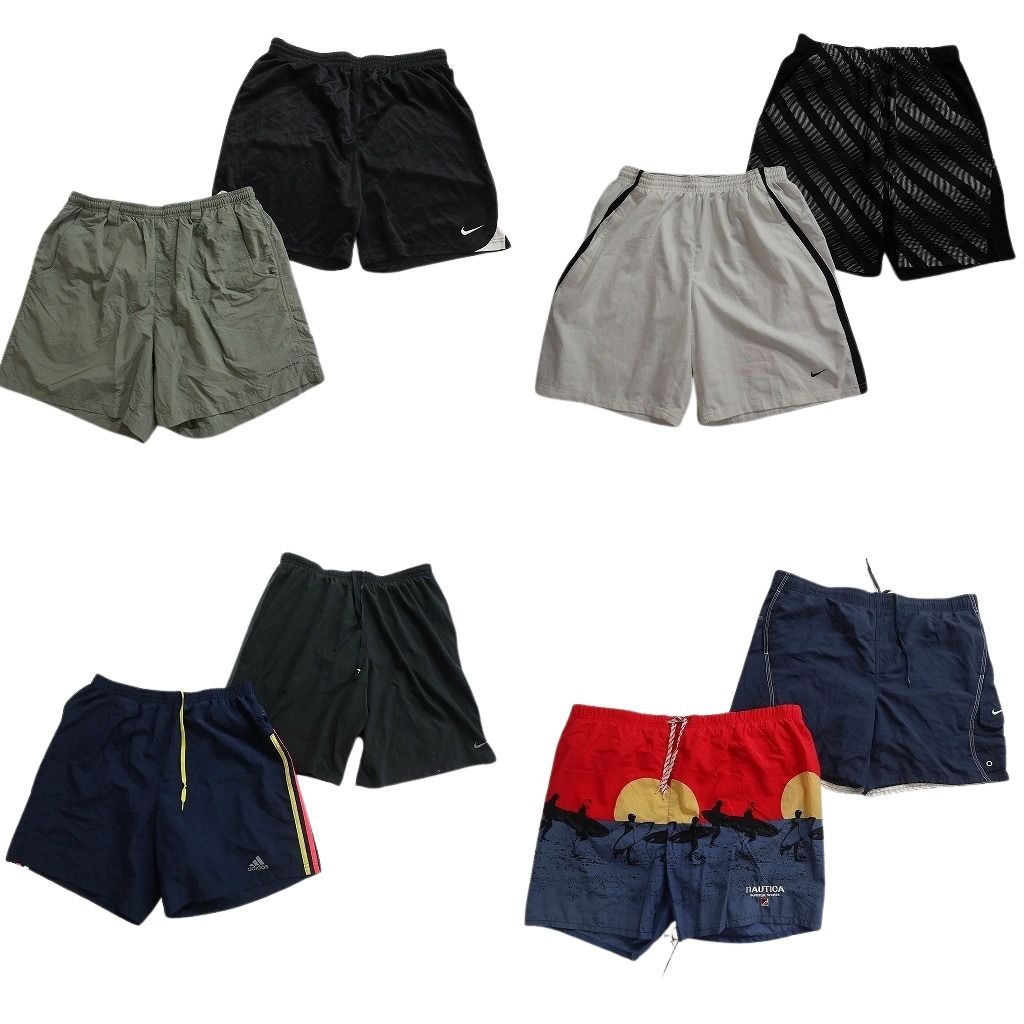 古着卸 まとめ売り ブランドMIX ショートパンツ 8枚セット ( メンズ L ) コロンビア ノーティカ ナイキ アディダス 中古 古着 NF1567