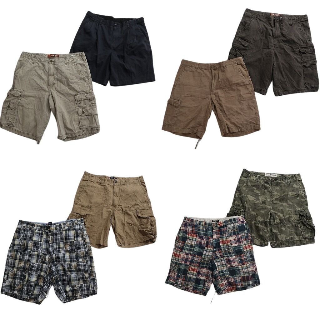 古着卸 まとめ売り ブランドMIX ショートパンツ 8枚セット ( メンズ 36 ) コロンビア エルエルビーン チャップス 中古 古着 NF1571