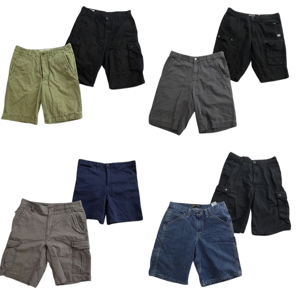 古着卸 まとめ ブランドMIX ショートパンツ 8枚セット ( メンズ 32 ) アバクロ エルエルビーン リーバイス コロンビア 中古 古着 NF1572