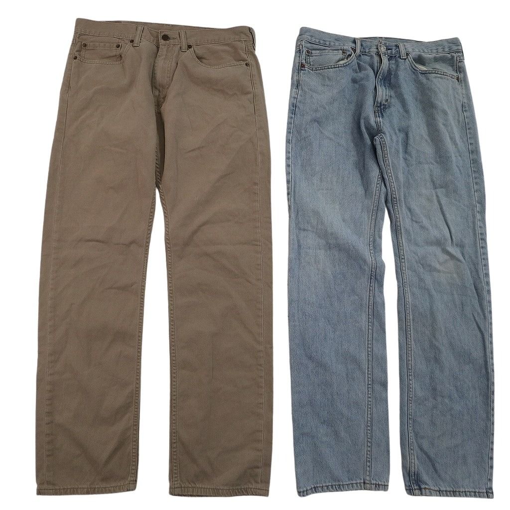 古着卸 まとめ売り リーバイス 505 デニムパンツ 8枚セット ( メンズ 34 ) テーパード　ジッパーフライ 中古 古着 NF8511 古着卸 まとめ売り リーバイス 505 デニムパンツ 8枚セット ( メンズ