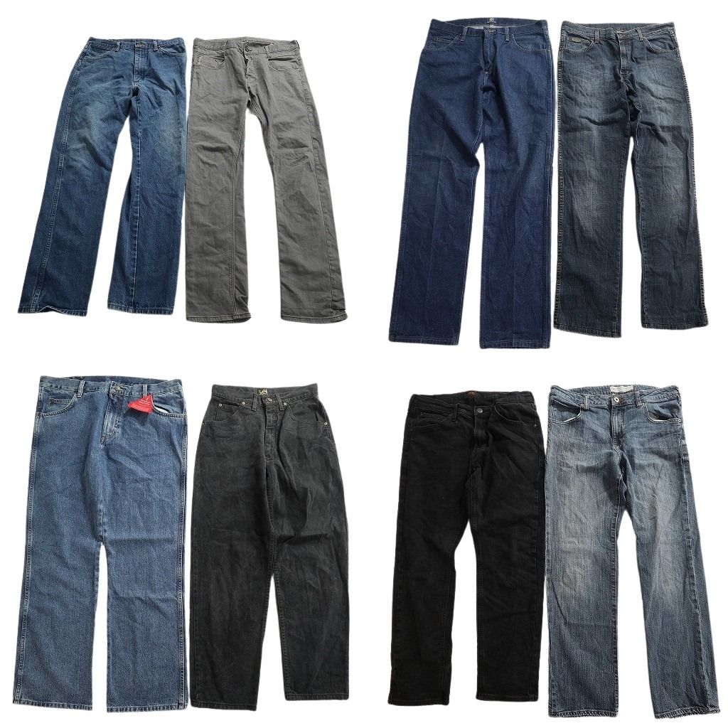 古着卸 まとめ売り ブランドMIX デニムパンツ 8枚セット ( メンズ 34 ) Lee ラングラー G-STAR 中古 古着 NF1761 13,764円