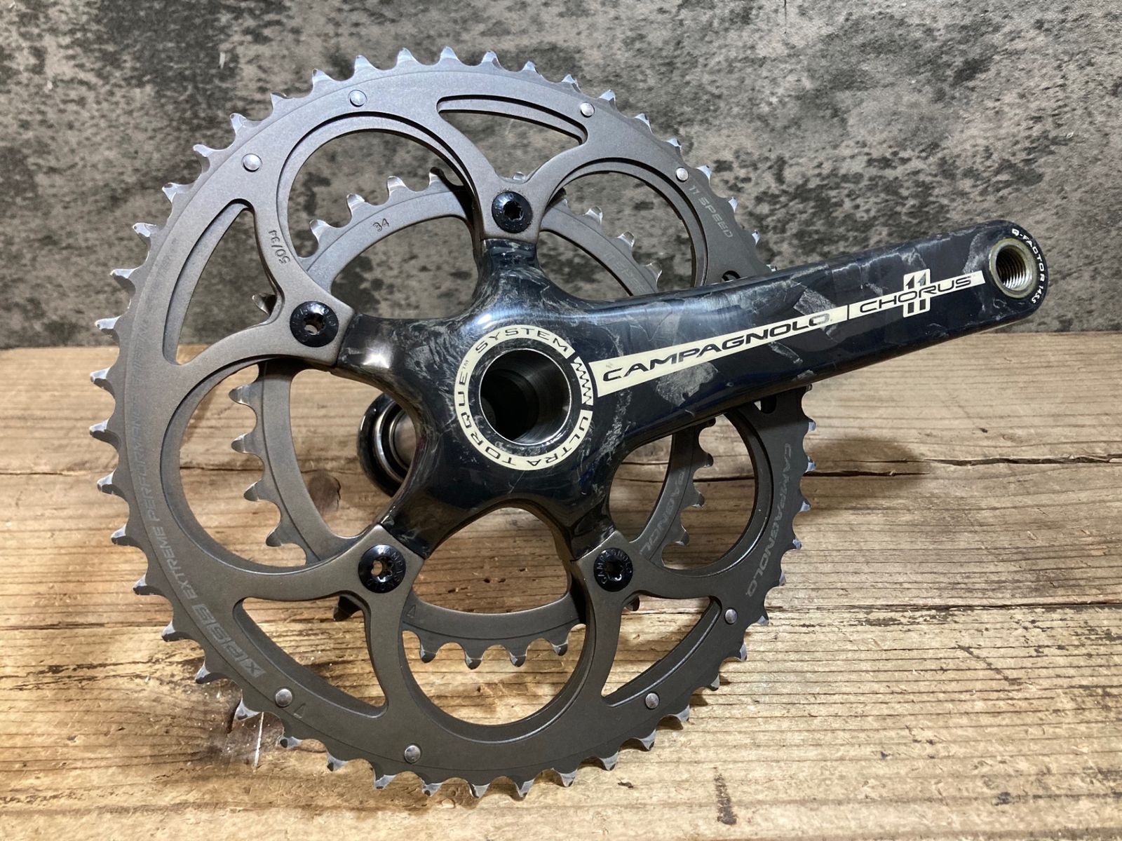 JP827 カンパニョーロ CAMPAGNOLO コーラス CHORUS 11 FC11-CH040C カーボン クランクセット 170mm 50/34T 5H ULTRA TRQUE